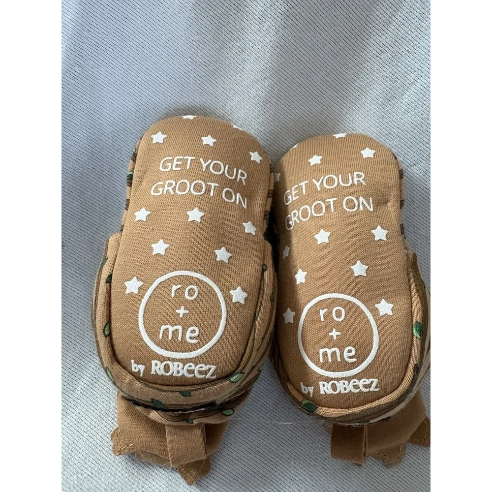 NEW Marvel Groot Infant Snap Bootie Size 3-6 Months Ro+ Me By Robeez Baby Shoes